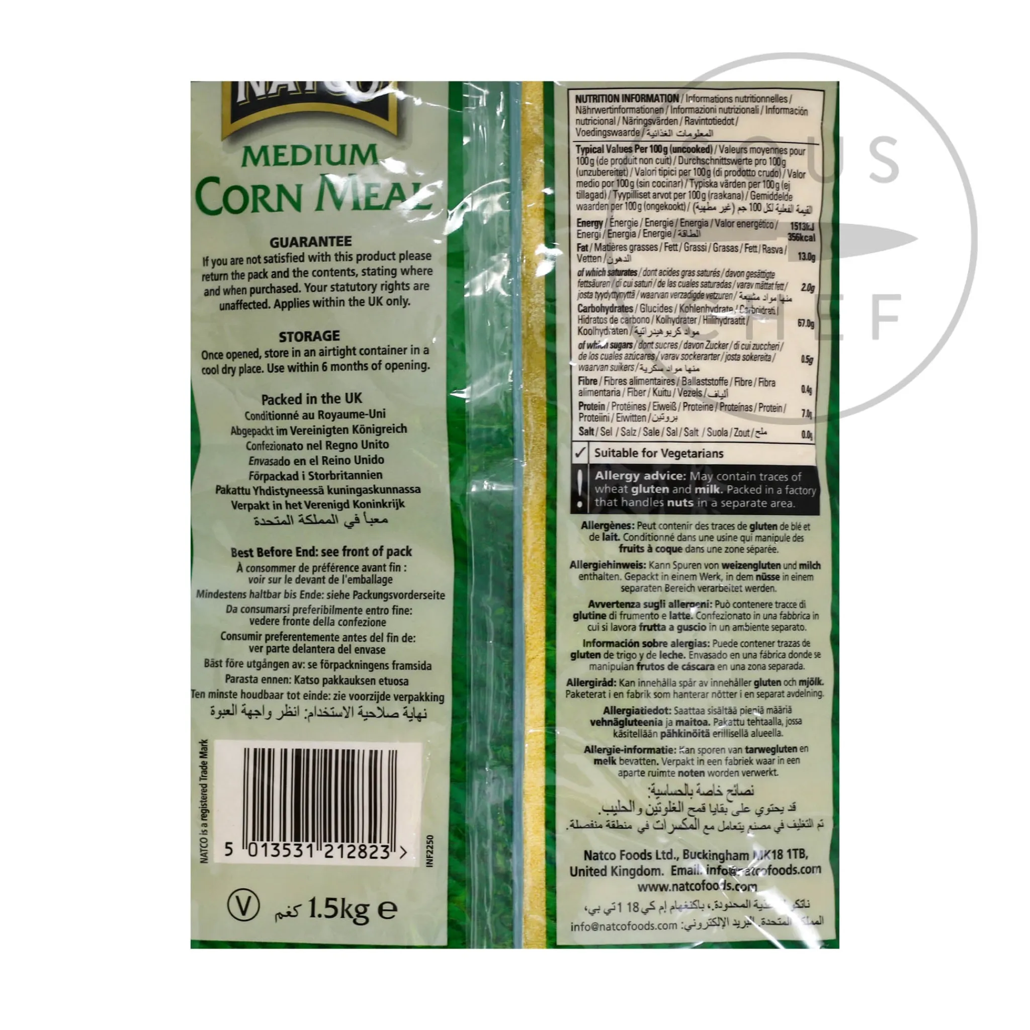 New Cornmeal Medium, 1.5kg Indian Ingredients|Baking Ingredients