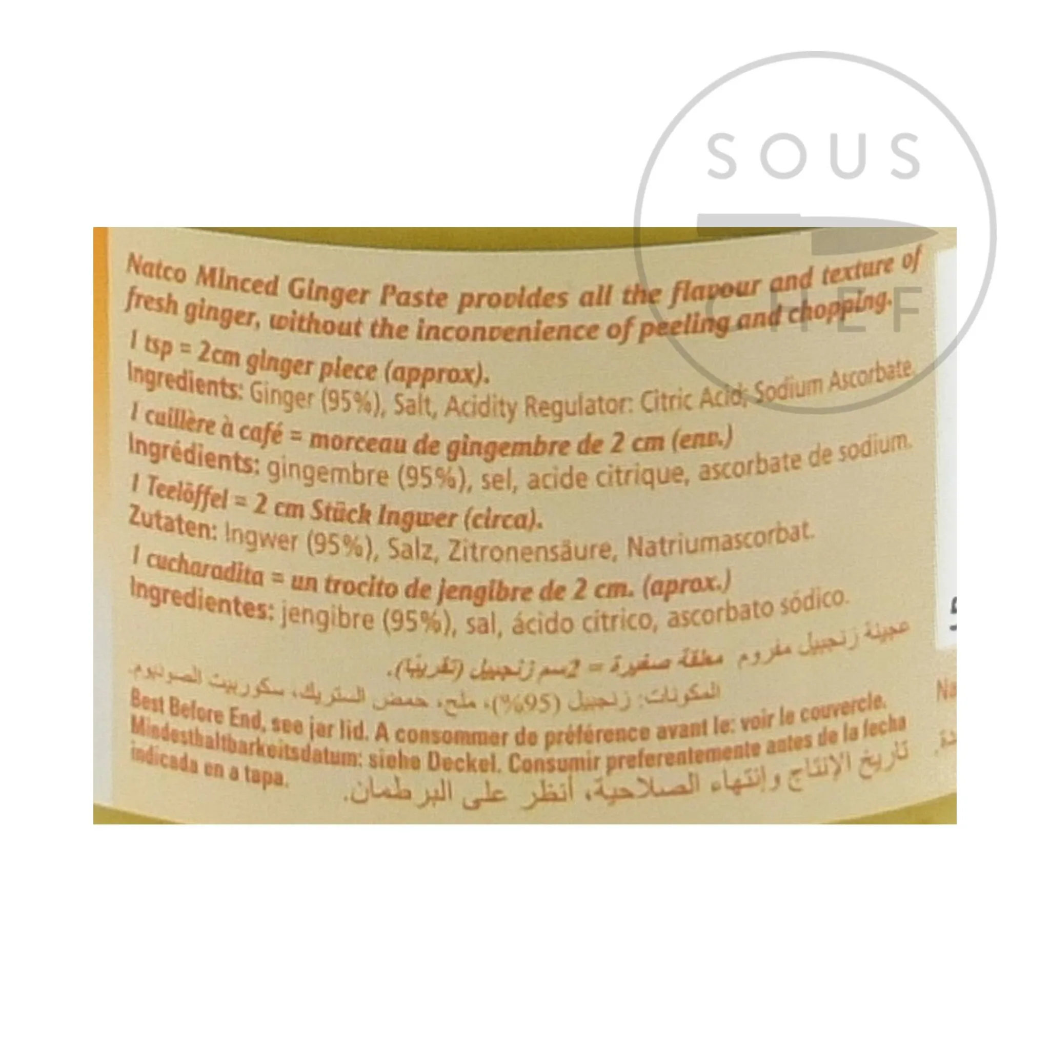 Best Ginger Paste, 190g Indian Ingredients|Sauces & Condiments