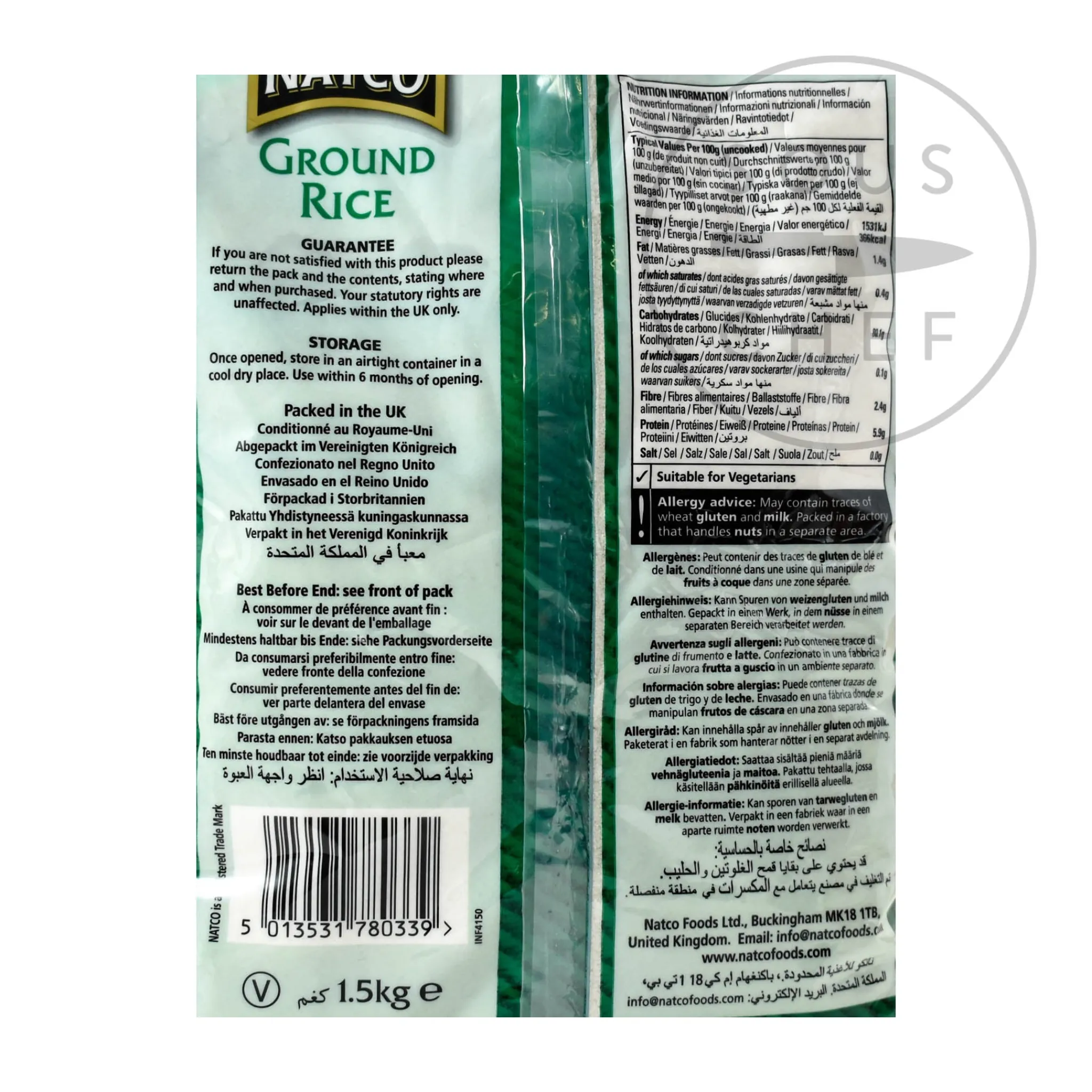 Online Ground Rice, 1.5kg Indian Ingredients|Pasta, Rice & Beans