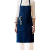Online Navy Daily Linen Apron Kitchen Textiles & Clothing