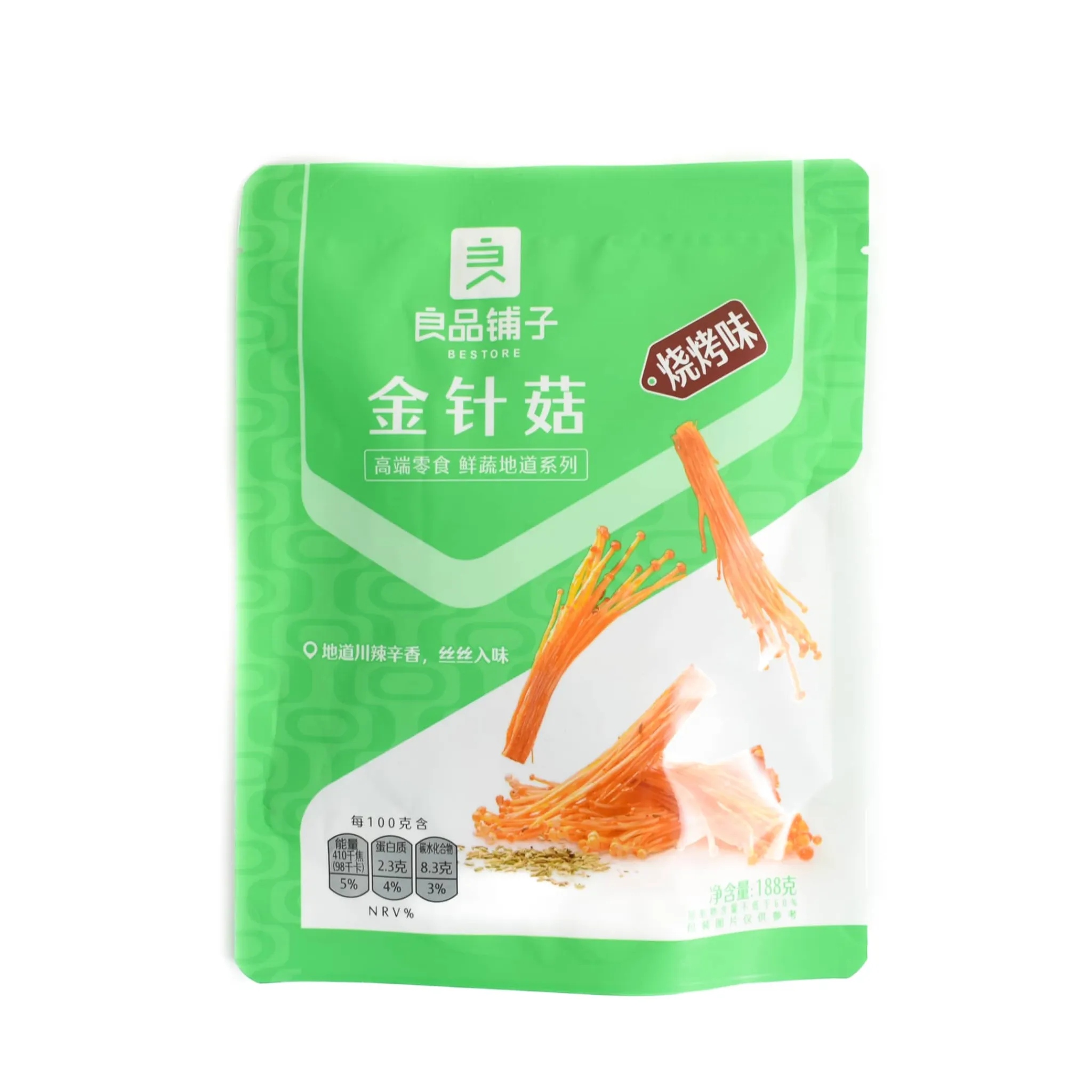 Sale Needle Mushroom Snack BBQ Flavour, 188g Ingredients Brands|Chinese Ingredients