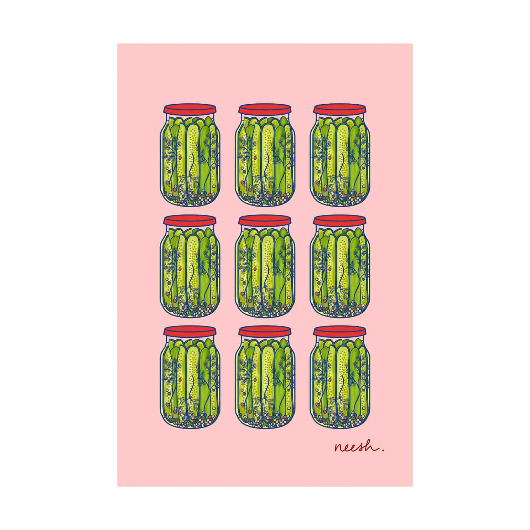 Discount Pickles Tea Towel Kitchen Textiles & Clothing