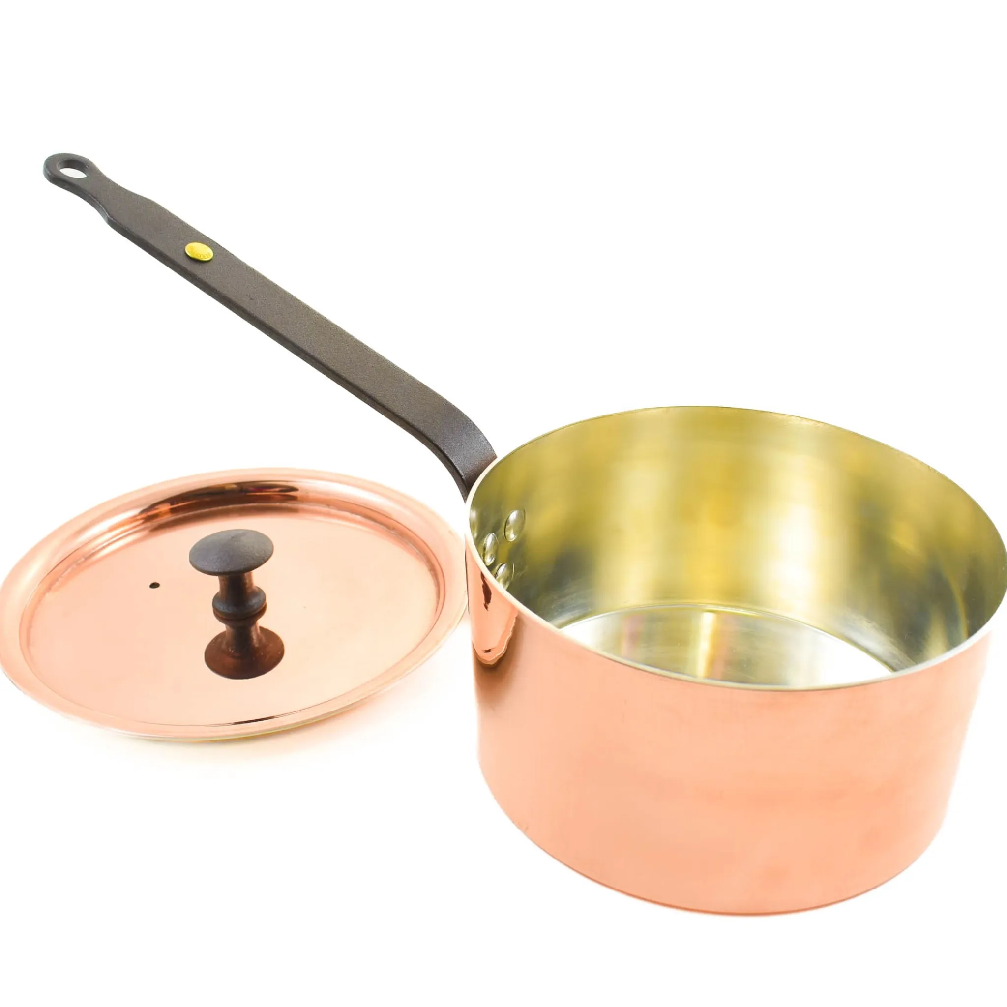 Sale Copper Saucepan with Lid Made In The Uk|Pots & Pans