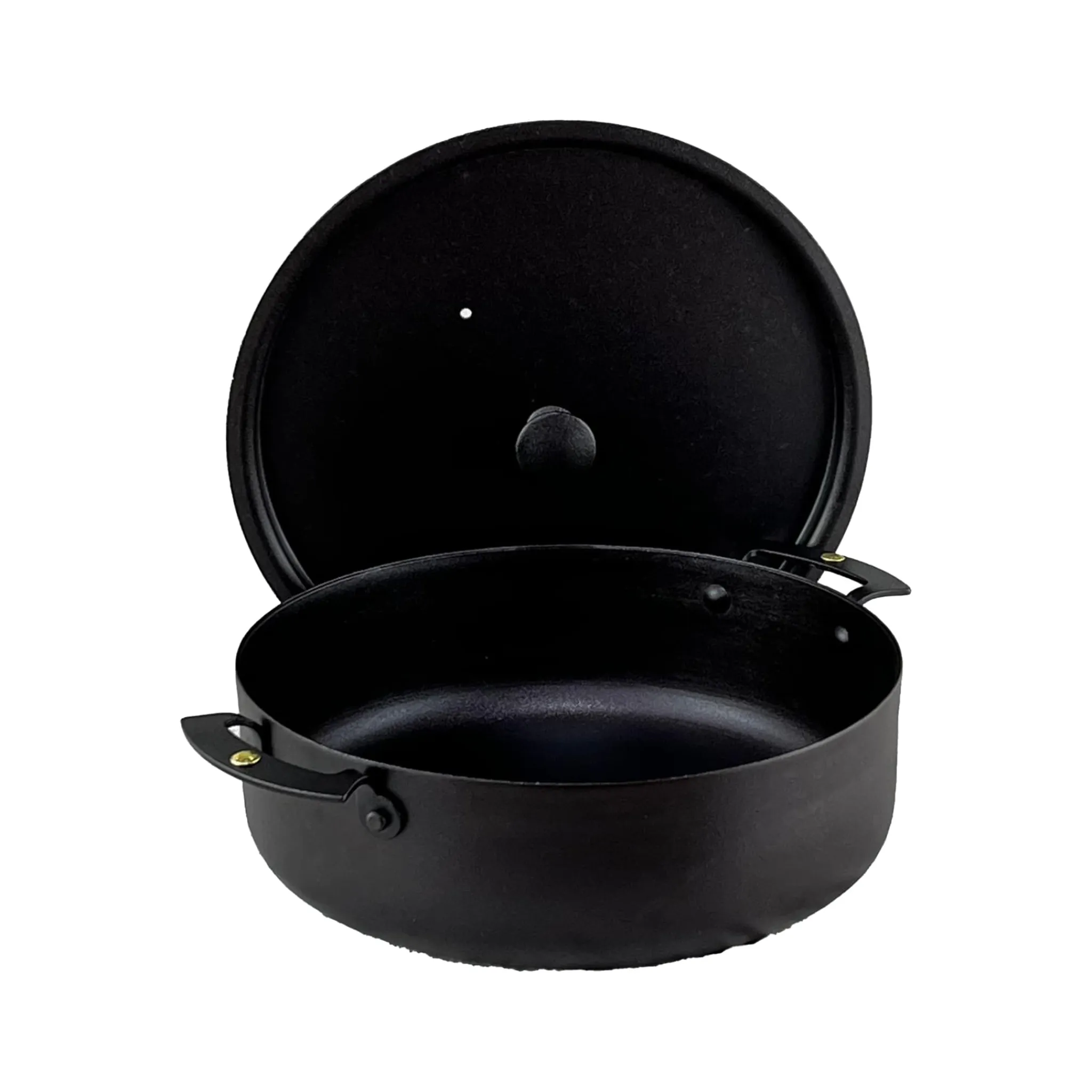 Discount Spun Iron Prospector Saute Pan with Lid, 9" Pots & Pans