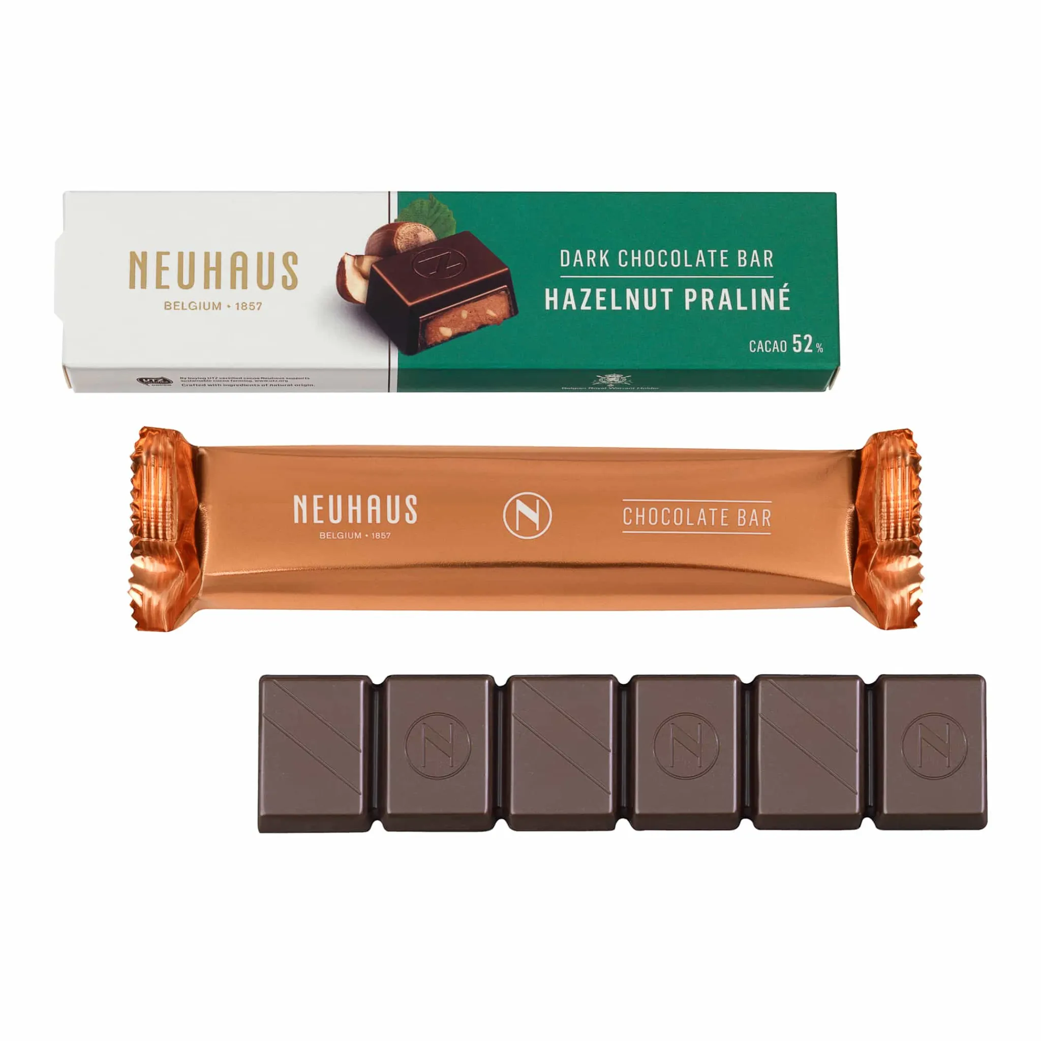 New Dark Chocolate Hazelnut Praline Bar, 50g Chocolate & Sweets|Ingredients Brands