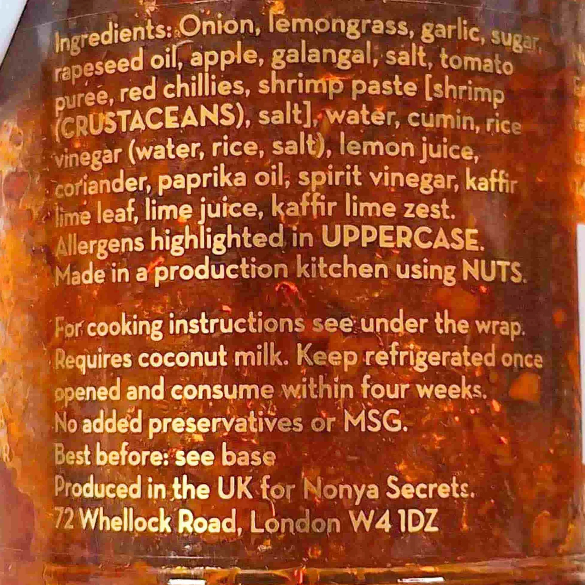 Hot Red Curry Mix, 170g Ingredients Brands|Southeast Asian Ingredients