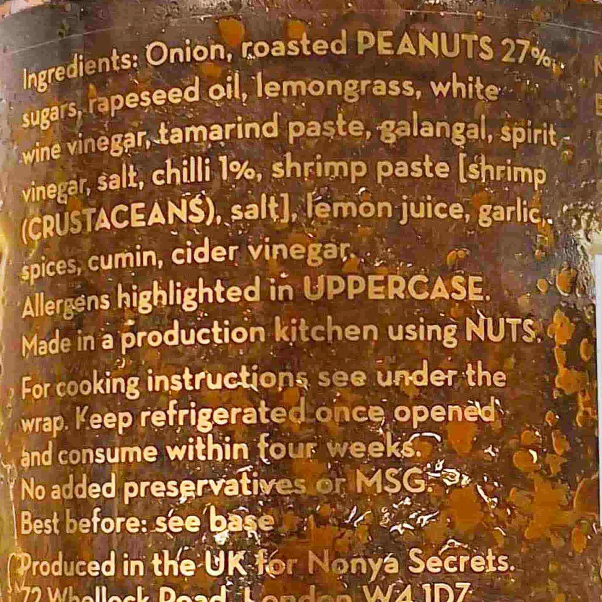 Best Spicy Peanut Sauce, 170g Ingredients Brands|Southeast Asian Ingredients
