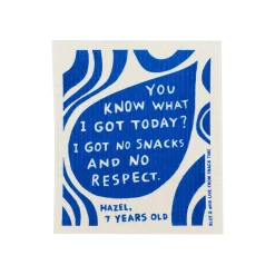 Online No Snacks No Respect Swedish Compostable Dishcloth Kitchen Textiles & Clothing