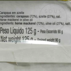 Online Horse Mackerel in Olive Oil, 125g Ingredients Brands|Tinned Fish & Seafood