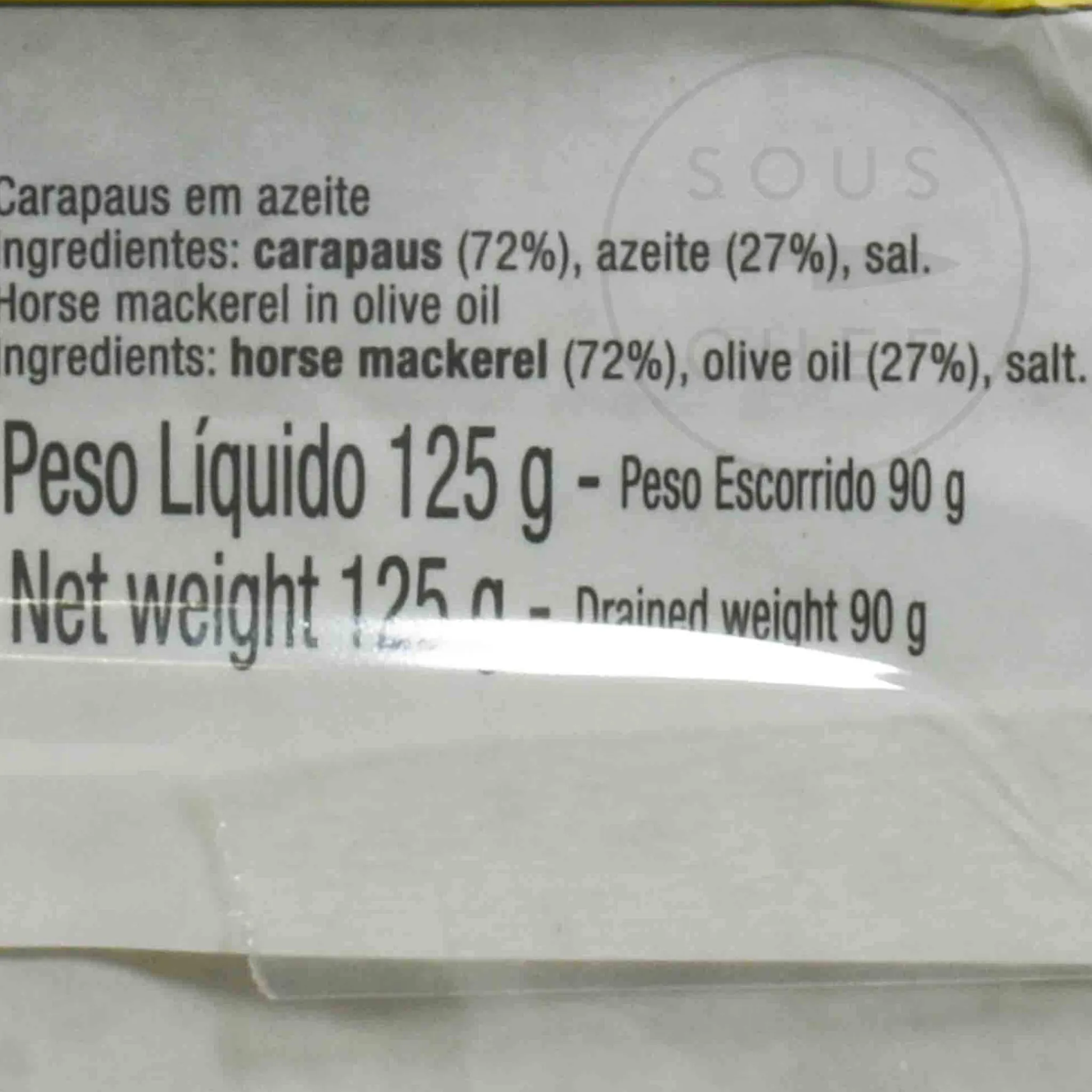 Online Horse Mackerel in Olive Oil, 125g Ingredients Brands|Tinned Fish & Seafood