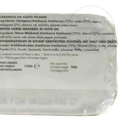 Sale Spicy Horse Mackerel in Olive Oil, 125g Ingredients Brands|Tinned Fish & Seafood