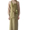 Outlet Olive Chef Linen Apron Kitchen Textiles & Clothing