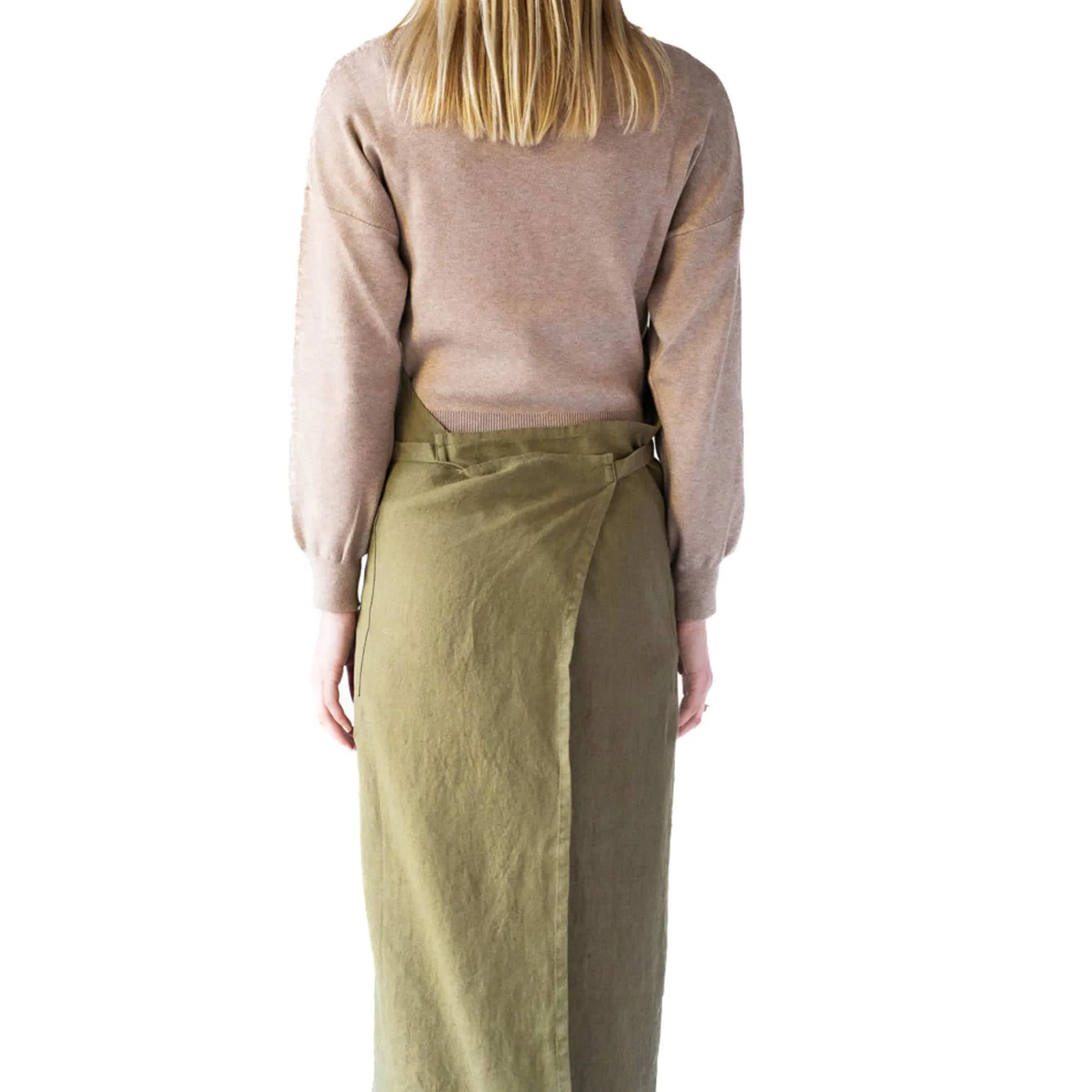 Outlet Olive Chef Linen Apron Kitchen Textiles & Clothing