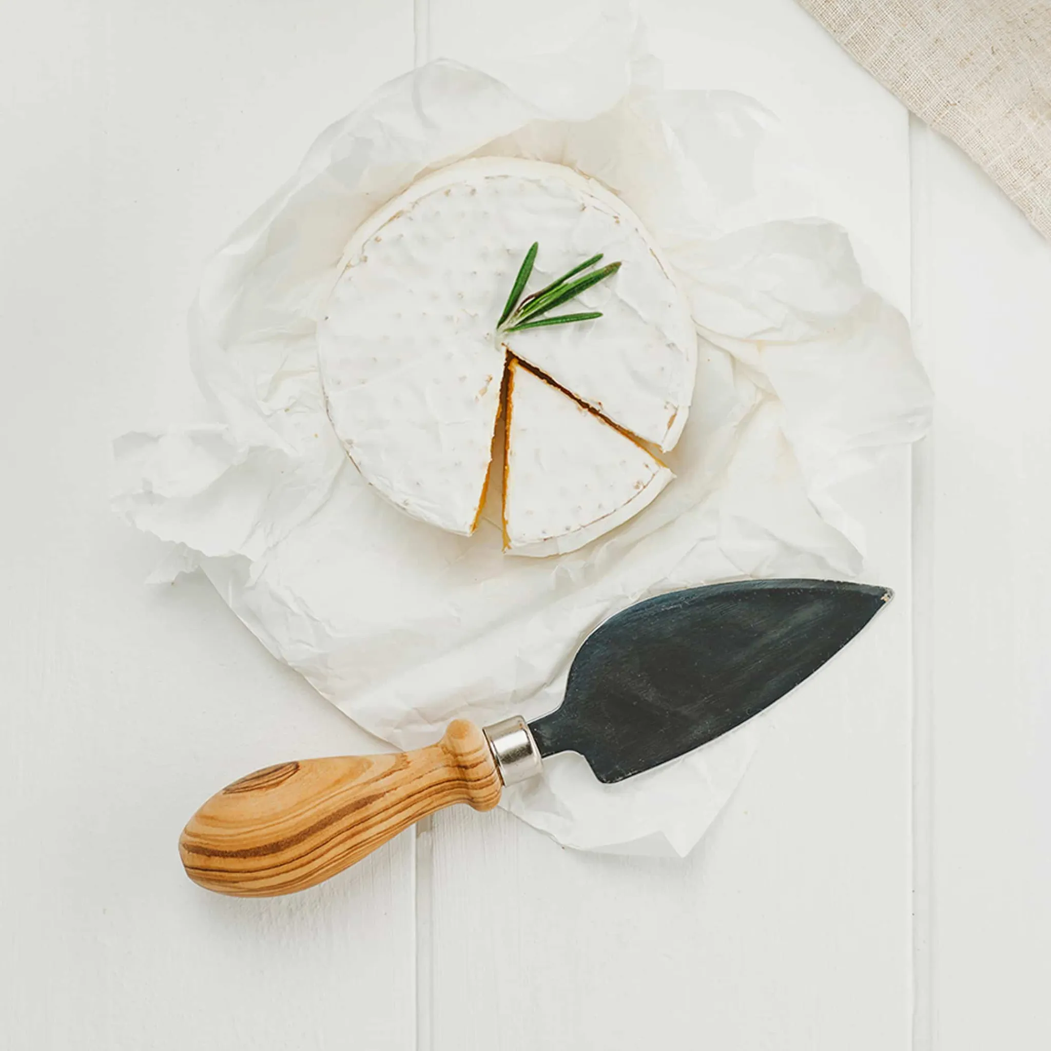Best Olive Wood Cheese Knife, 17.5cm Kitchen Knives