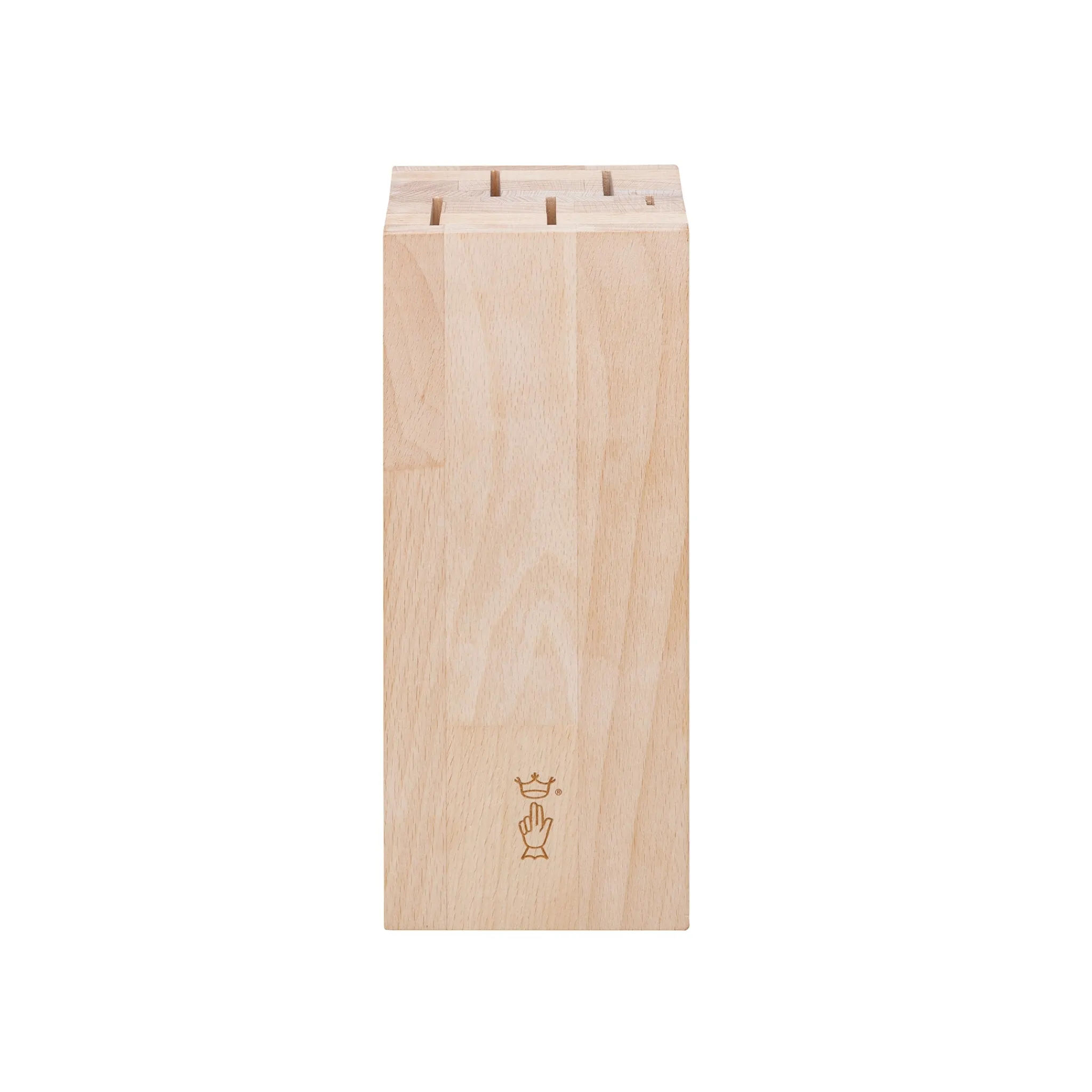 Online Beechwood Knife Block, 5 Slot Kitchen Knives