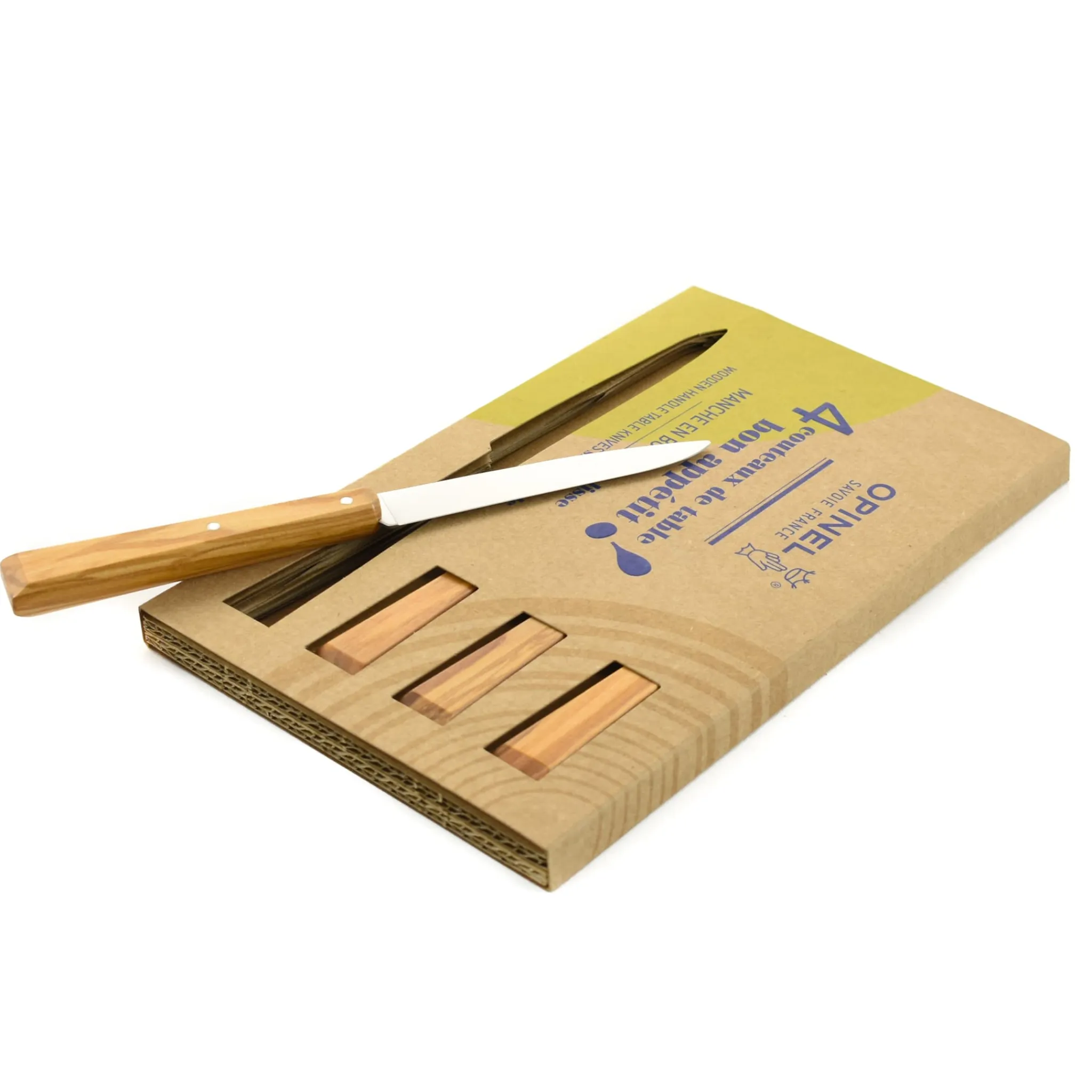 Online Bon Appetit Steak Knife Set N.125 Olive Wood French Ingredients|Kitchen Knives