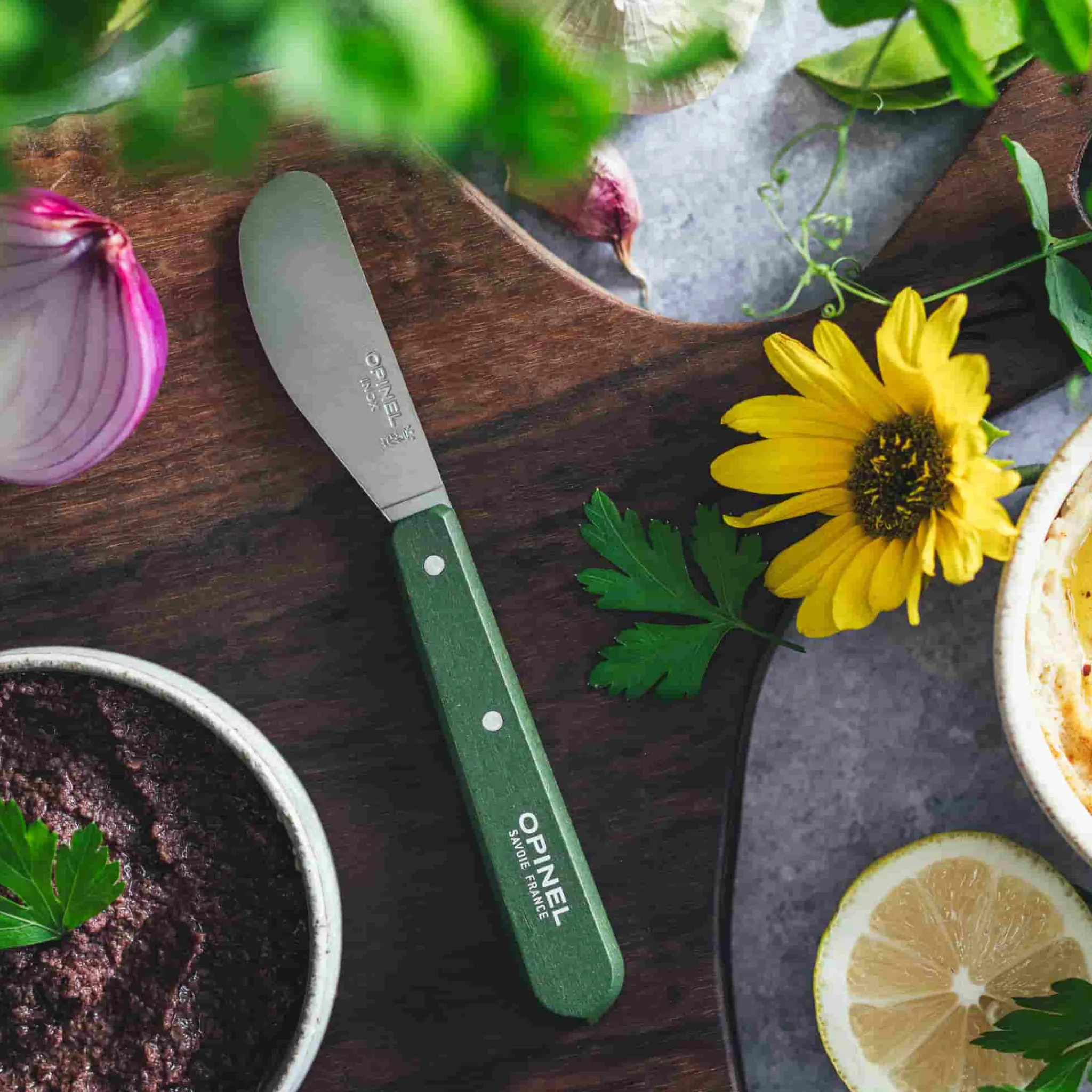Online No 117 Khaki Beechwood Handle Spreading Knife, 6cm Cutlery|Tableware Brands