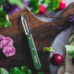 Online No 115 Khaki Beechwood Handle Peeler, 6cm Kitchen Tools & Utensils