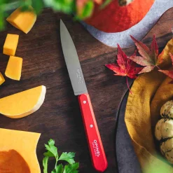 Clearance No 112 Red Beechwood Handle Paring Knife, 10cm Kitchen Knives