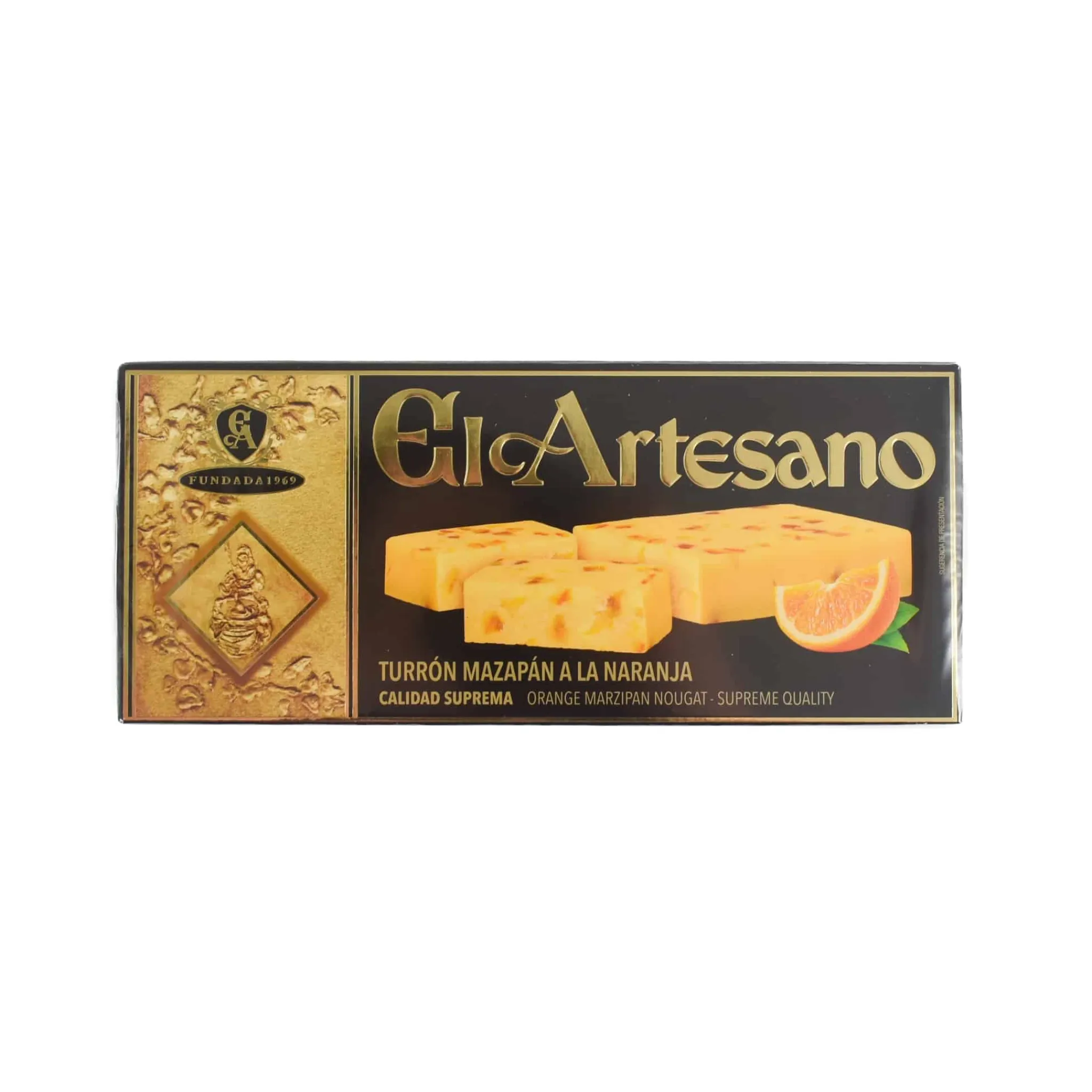 Orange & Marzipan Turron, 200g Ingredients Brands|Spanish Ingredients