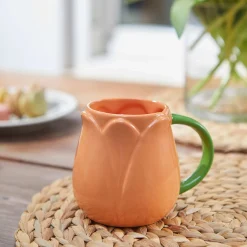 Best Orange Tulip Coffee Cup, 400ml Tableware Brands