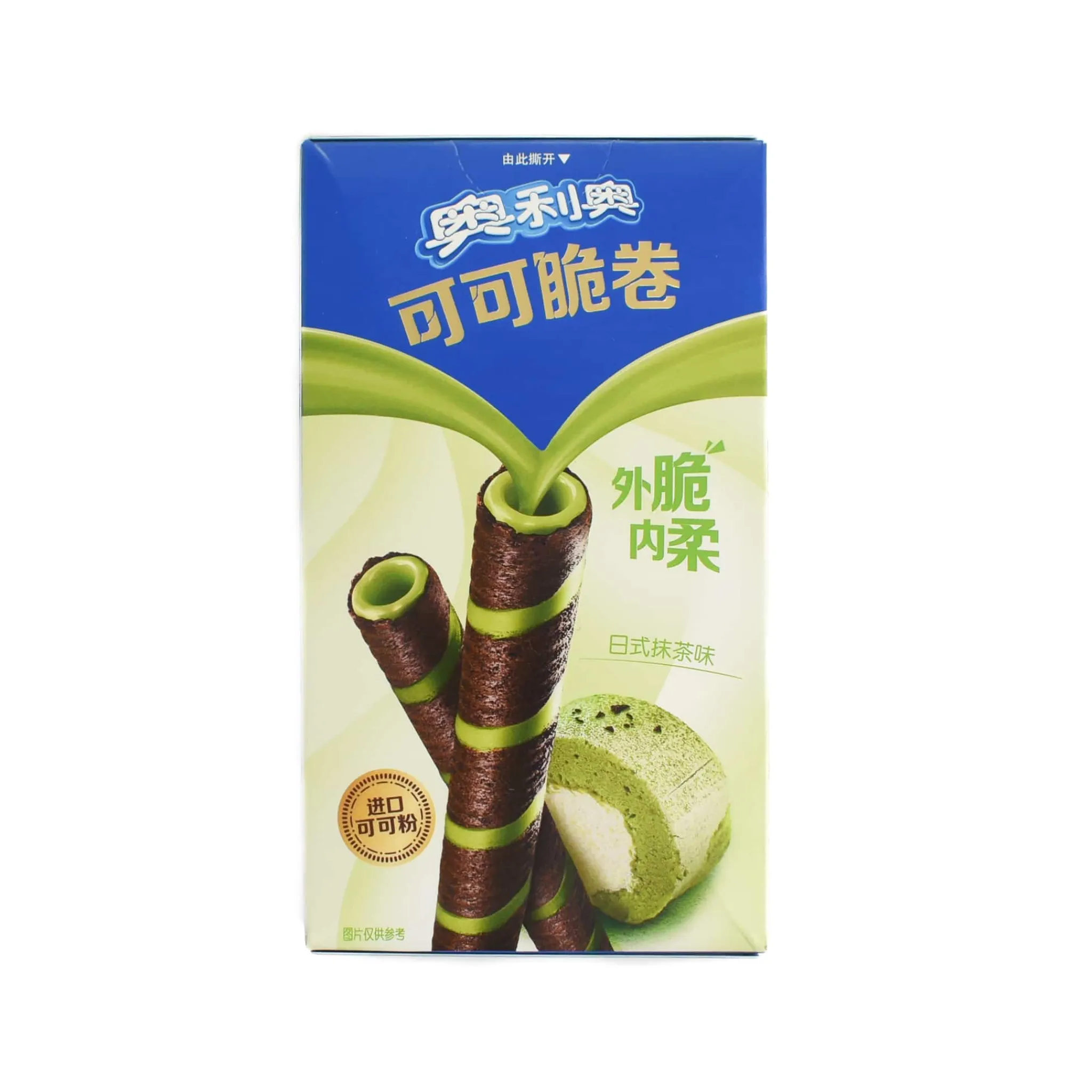Outlet Matcha Cocoa Crisps Rolls, 50g Chinese Ingredients|Cakes & Bakery