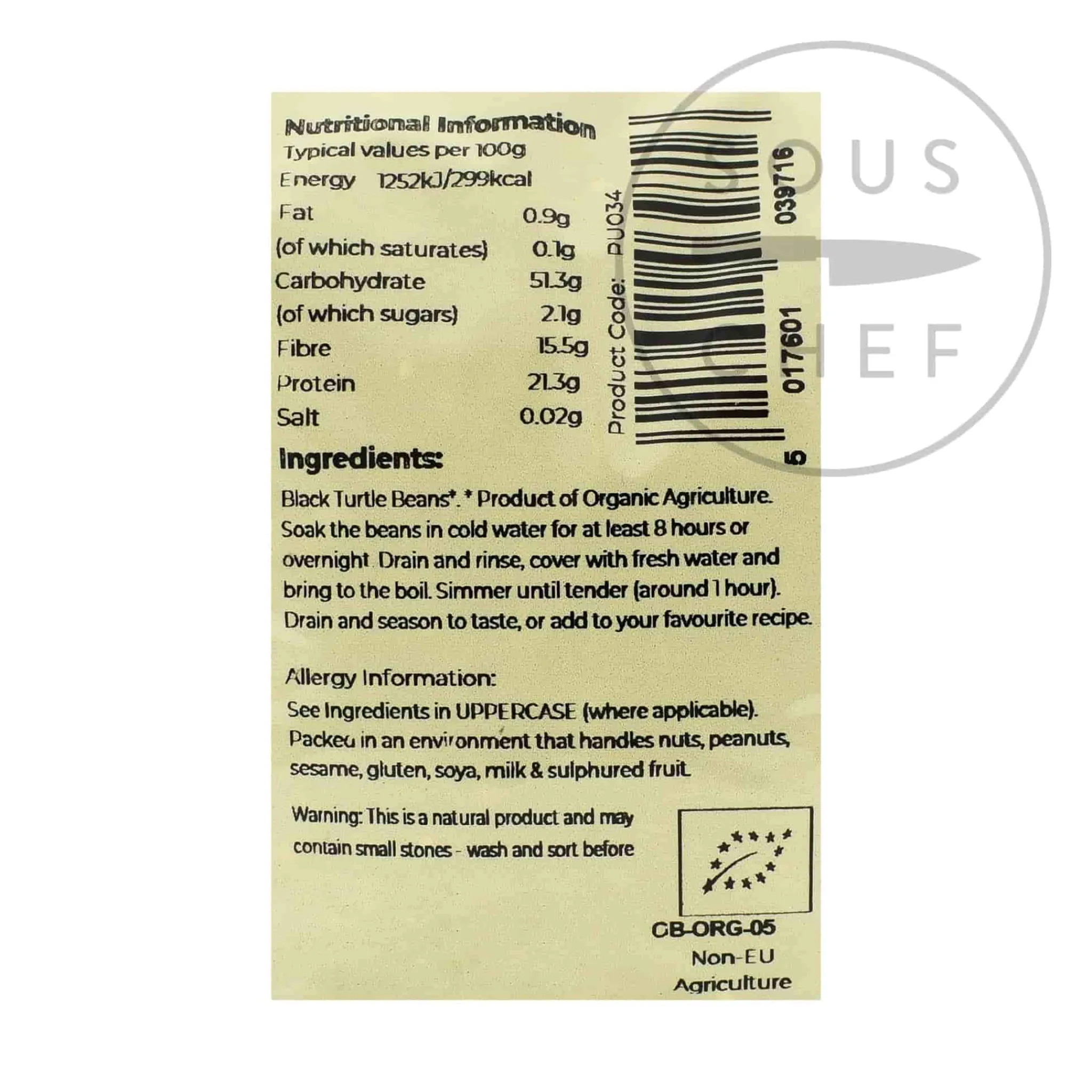 Sale Organic Black Turtle Beans, 500g Ingredients Brands|Made In The Uk