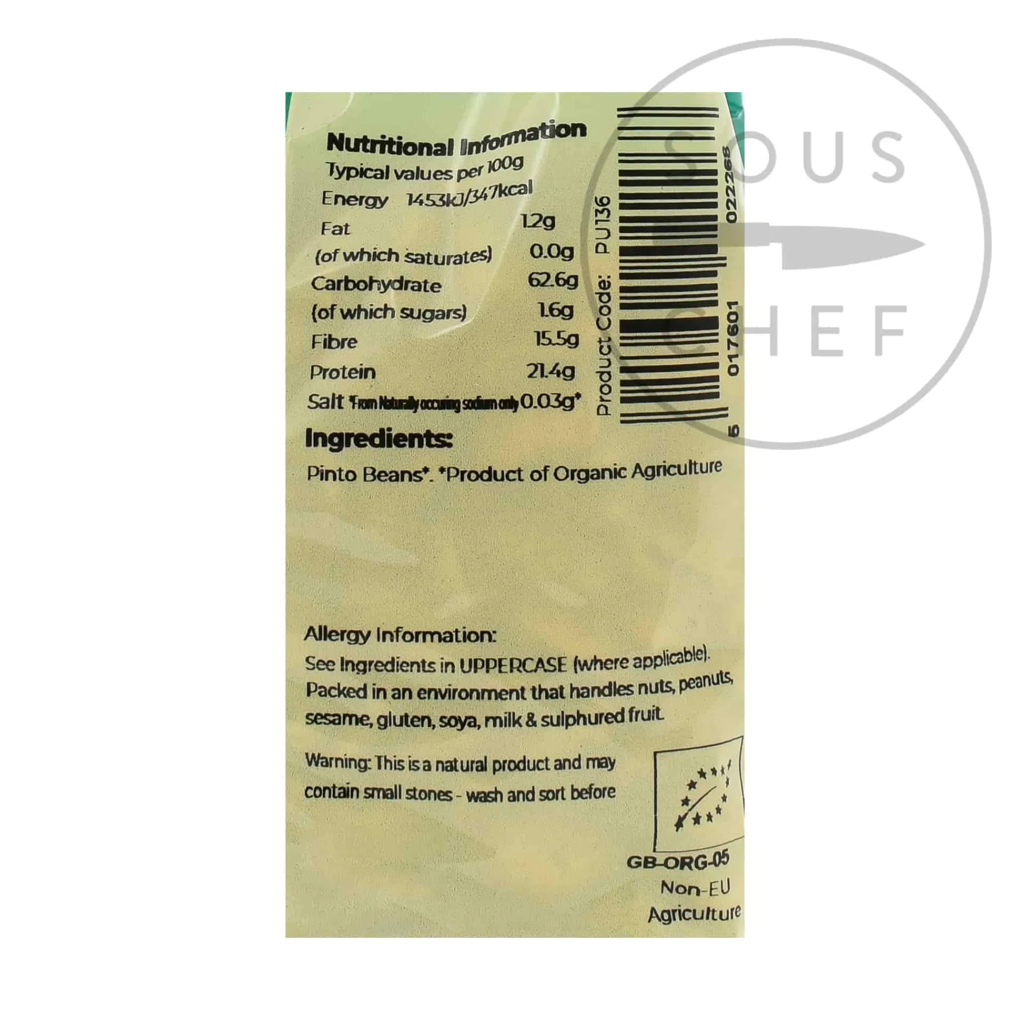 Best Organic Pinto Beans, 500g Ingredients Brands|Mexican Ingredients
