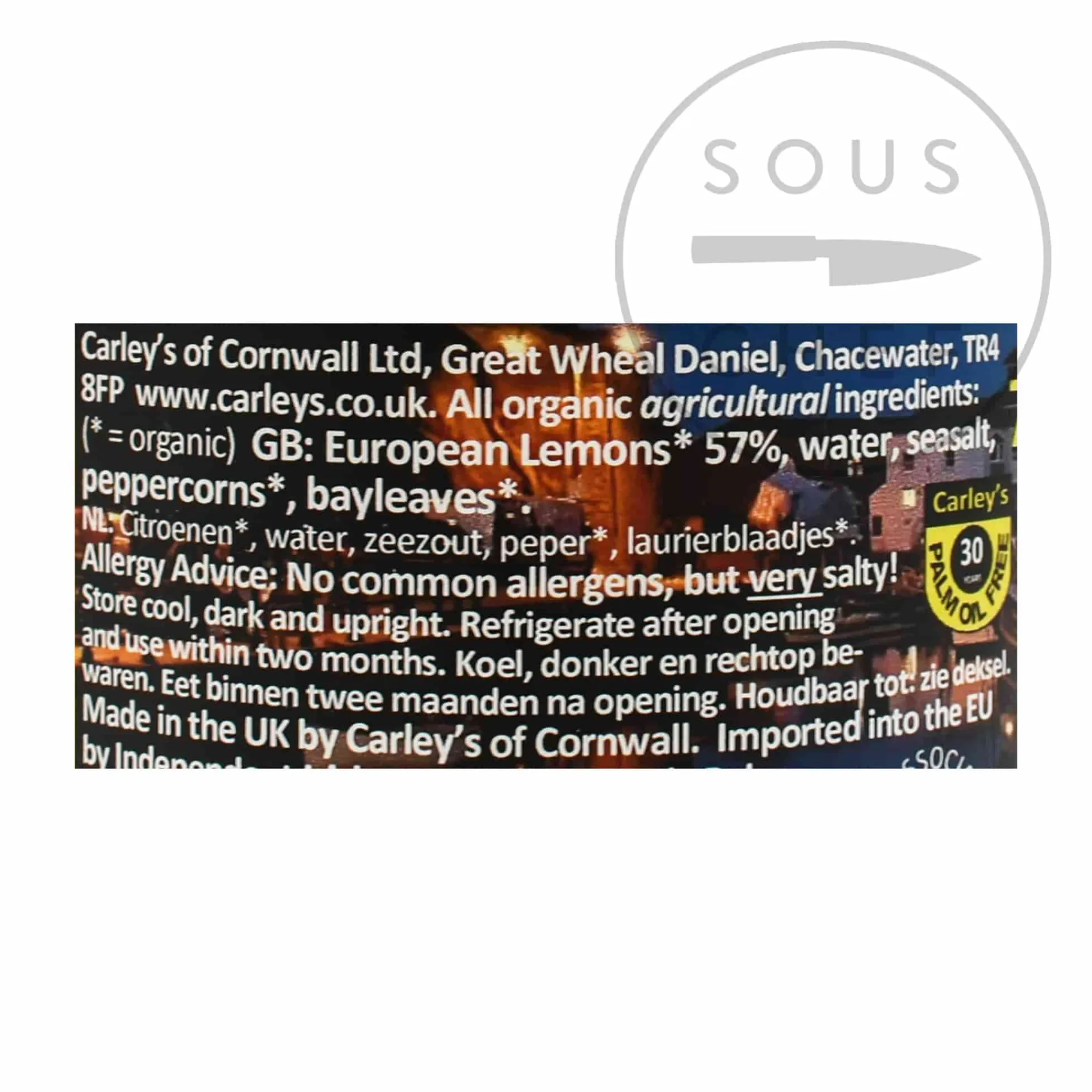 Outlet Organic Preserved Lemons, 700g Middle Eastern Ingredients|Sauces & Condiments