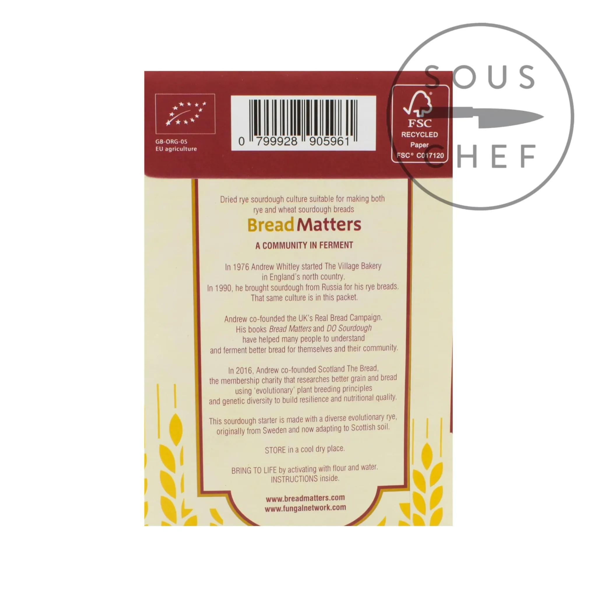 Original Sourdough Starter, 10g Baking Ingredients|Ingredients Brands