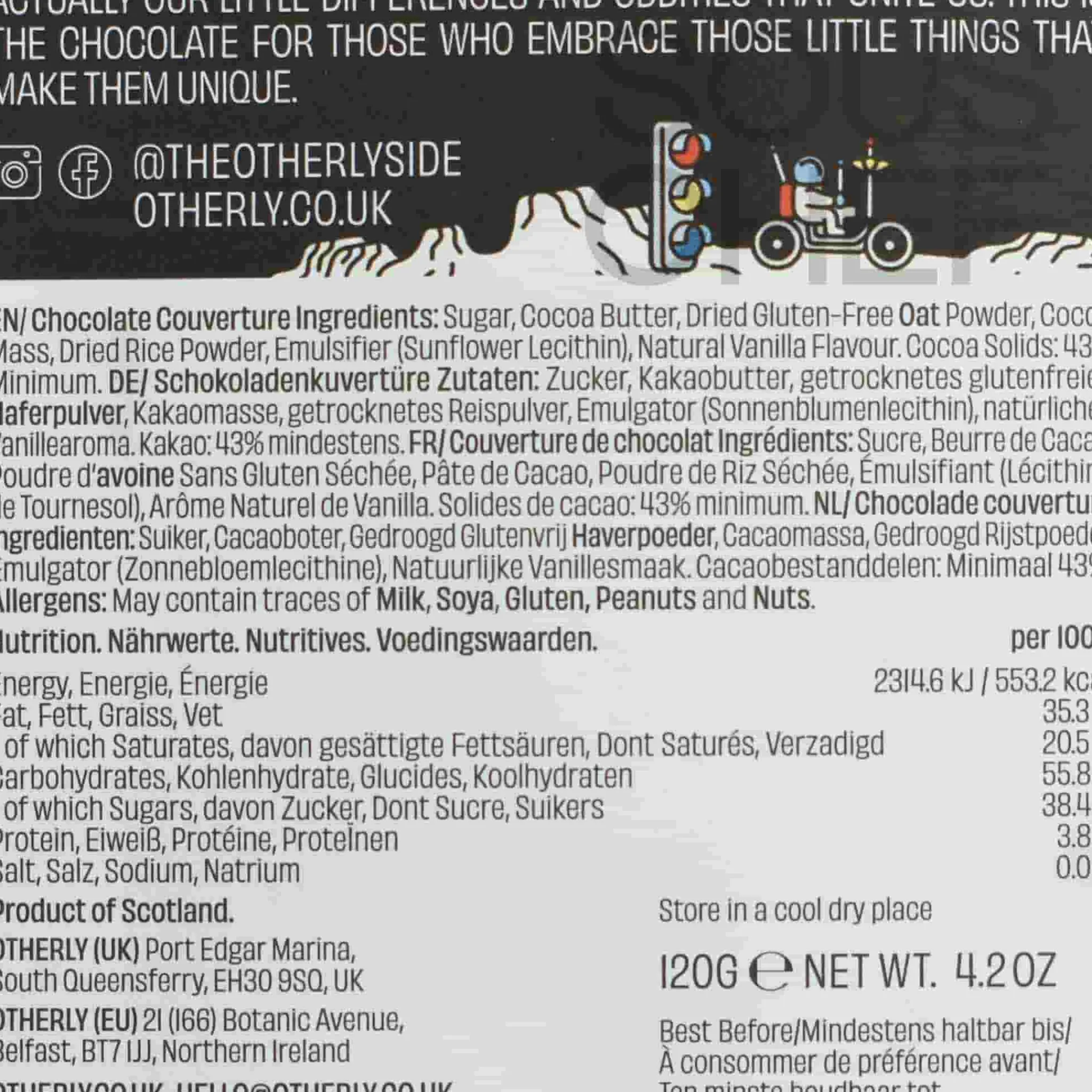 Original Plain Oatm*lk Chocolate Bar, 120g Ingredients Brands|Chocolate & Sweets