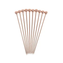 Pack of 10 Copper Plated Garnish Cocktail Picks Cocktail Making & Barware