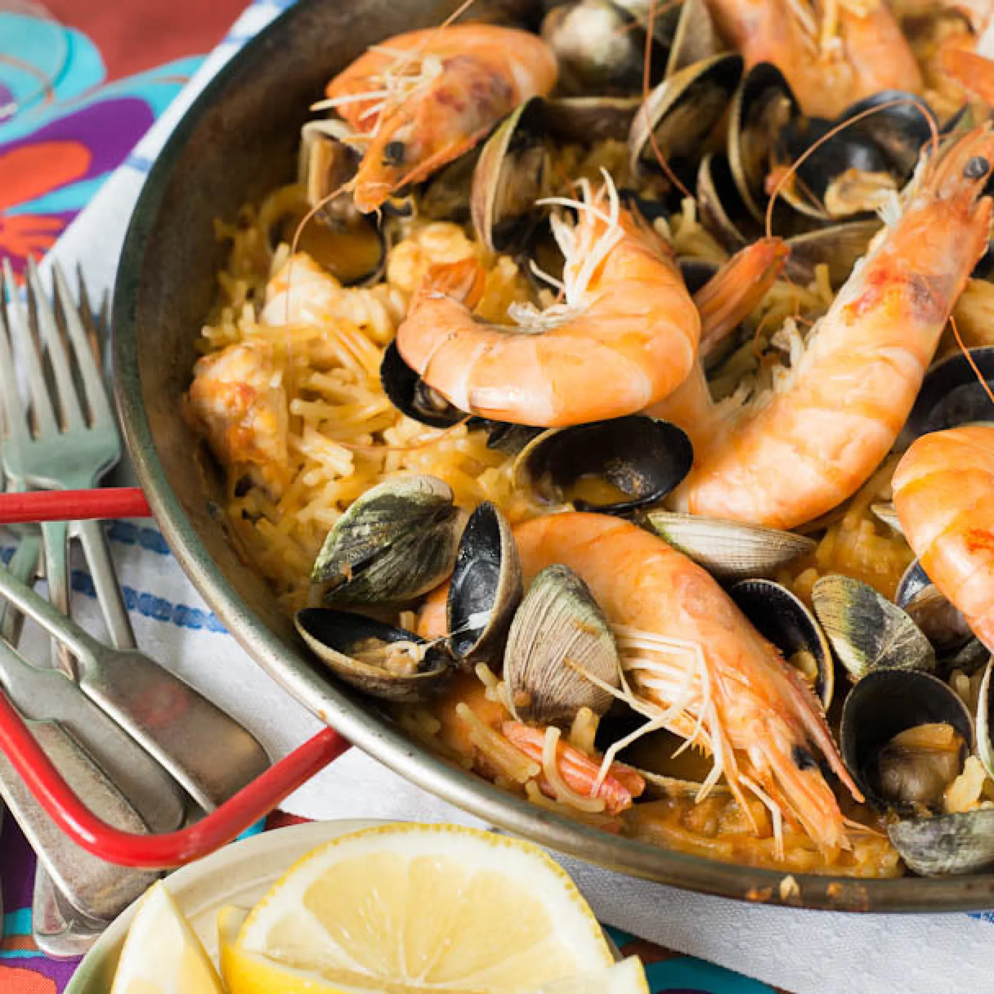 Online Paella Pan, 8-Person 33.5cm dia Spanish Ingredients|Pots & Pans