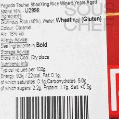 Outlet Touhai ShaoXing Rice Wine 5 Years Aged, 500ml Ingredients Brands|Japanese Ingredients