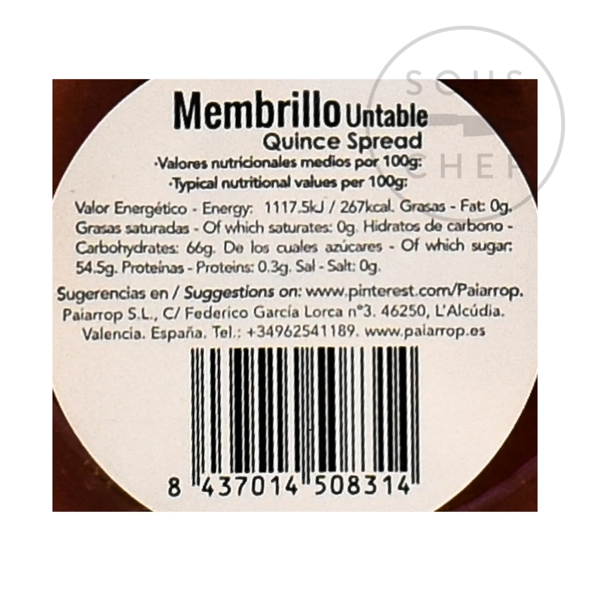 Best Valencia Quince Paste, 140g Ingredients Brands|Spanish Ingredients