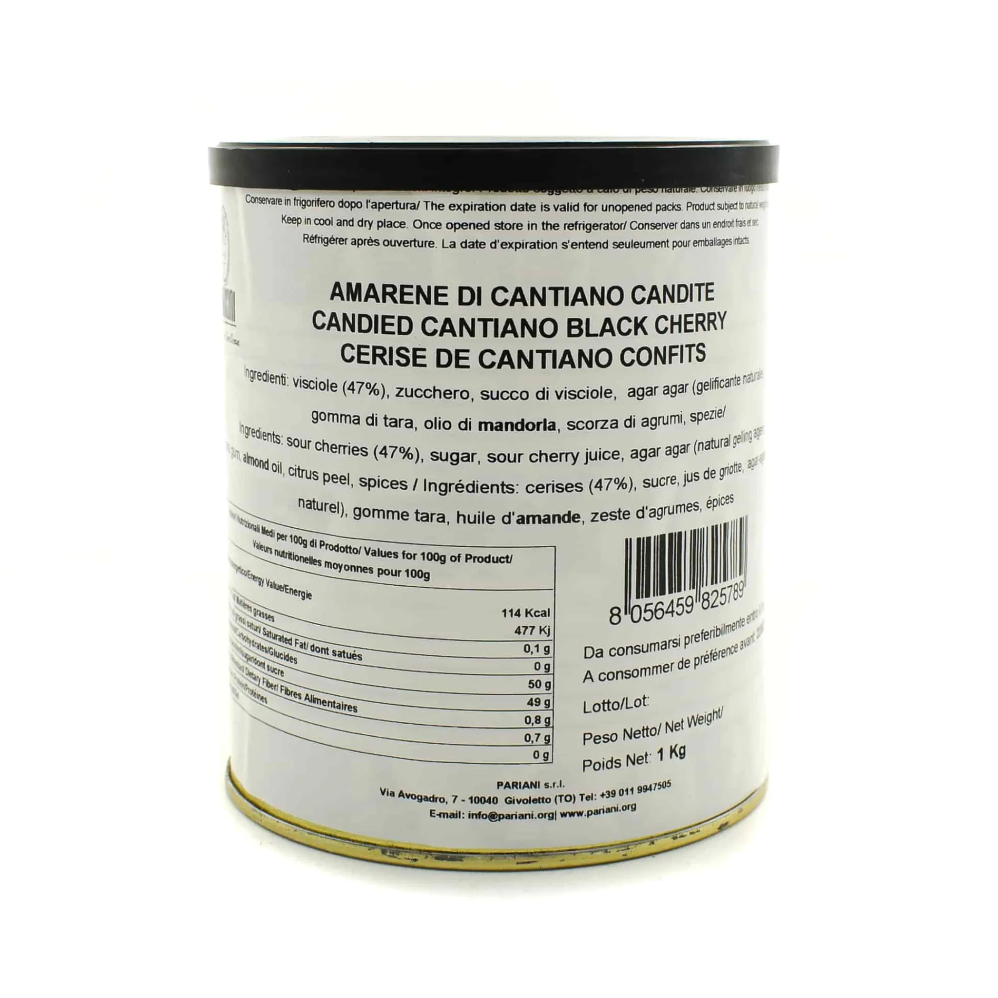 Best Amarena Candied Black Cherry, 1kg Ingredients Brands|Italian Ingredients