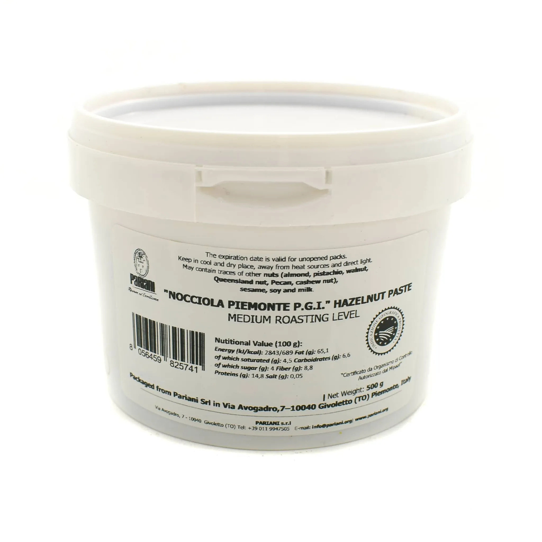 Clearance "Nocciola Piemonte PGI" Hazelnut Paste, 500g Ingredients Brands|Italian Ingredients