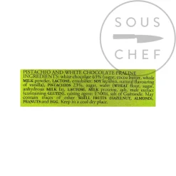 Outlet Pistachio and White Chocolate Pralines, 100g Ingredients Brands|Italian Ingredients