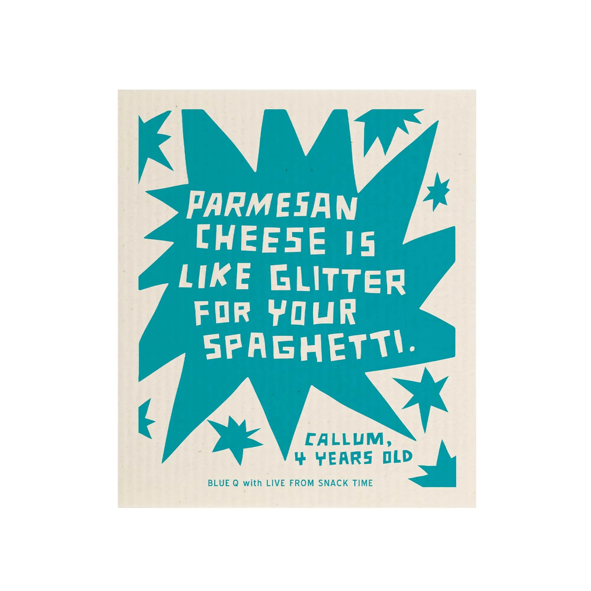 Clearance Parmesan Is Glitter Swedish Compostable Dishcloth Kitchen Textiles & Clothing