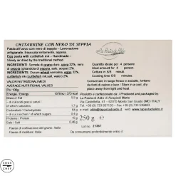 Online Cuttlefish Ink Chitarrine Egg Pasta, 250g Ingredients Brands|Italian Ingredients