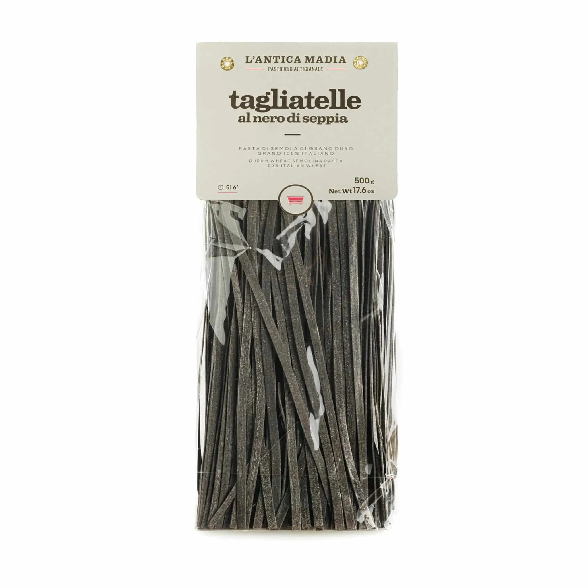 Hot Pasta L'Antica Black Squid Ink Tagliatelle, 500g Pasta, Rice & Beans|Ingredients Brands