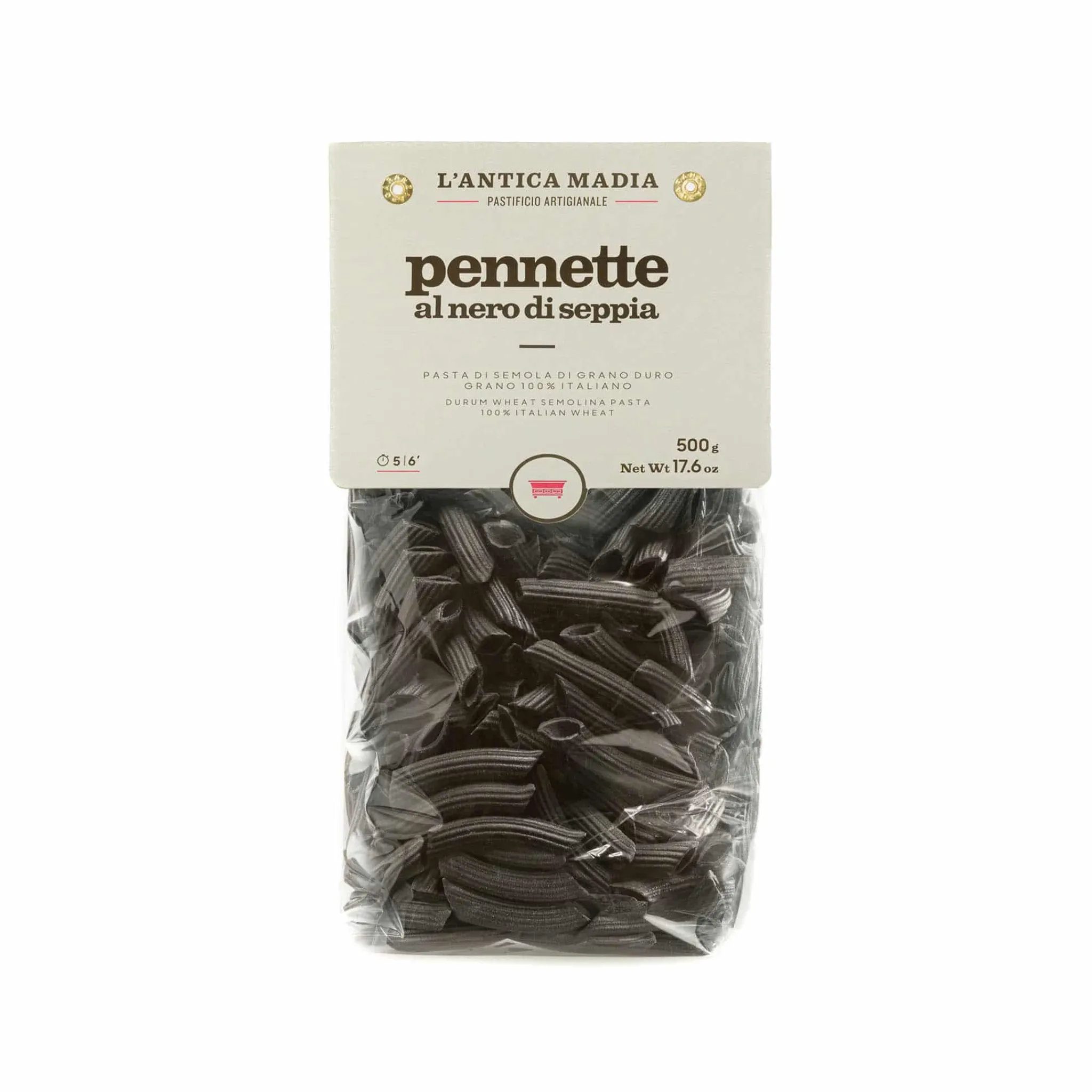 Outlet Pasta L'Antica Black Squid Ink Pennette Pasta, 500g Ingredients Brands|Pasta, Rice & Beans