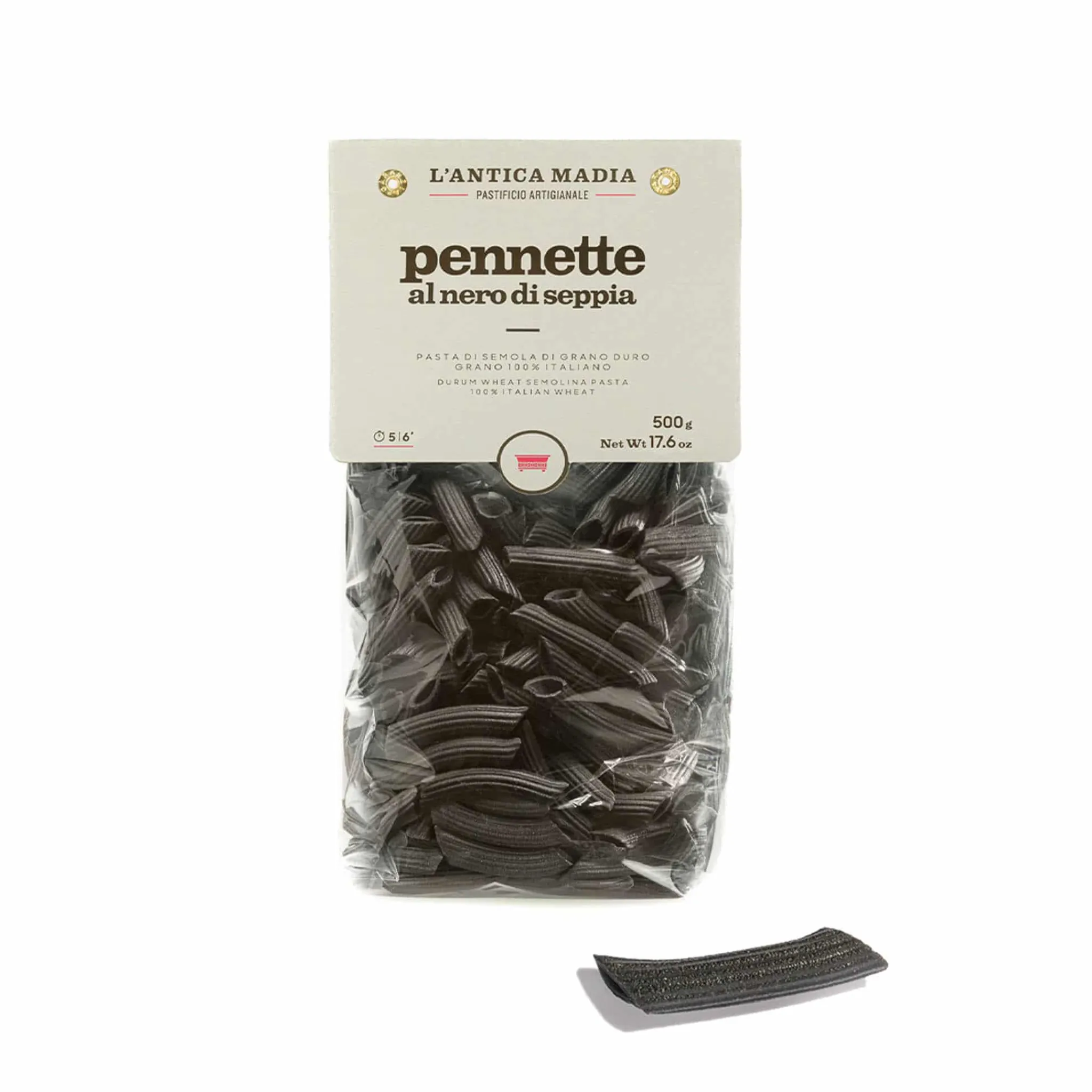 Outlet Pasta L'Antica Black Squid Ink Pennette Pasta, 500g Ingredients Brands|Pasta, Rice & Beans