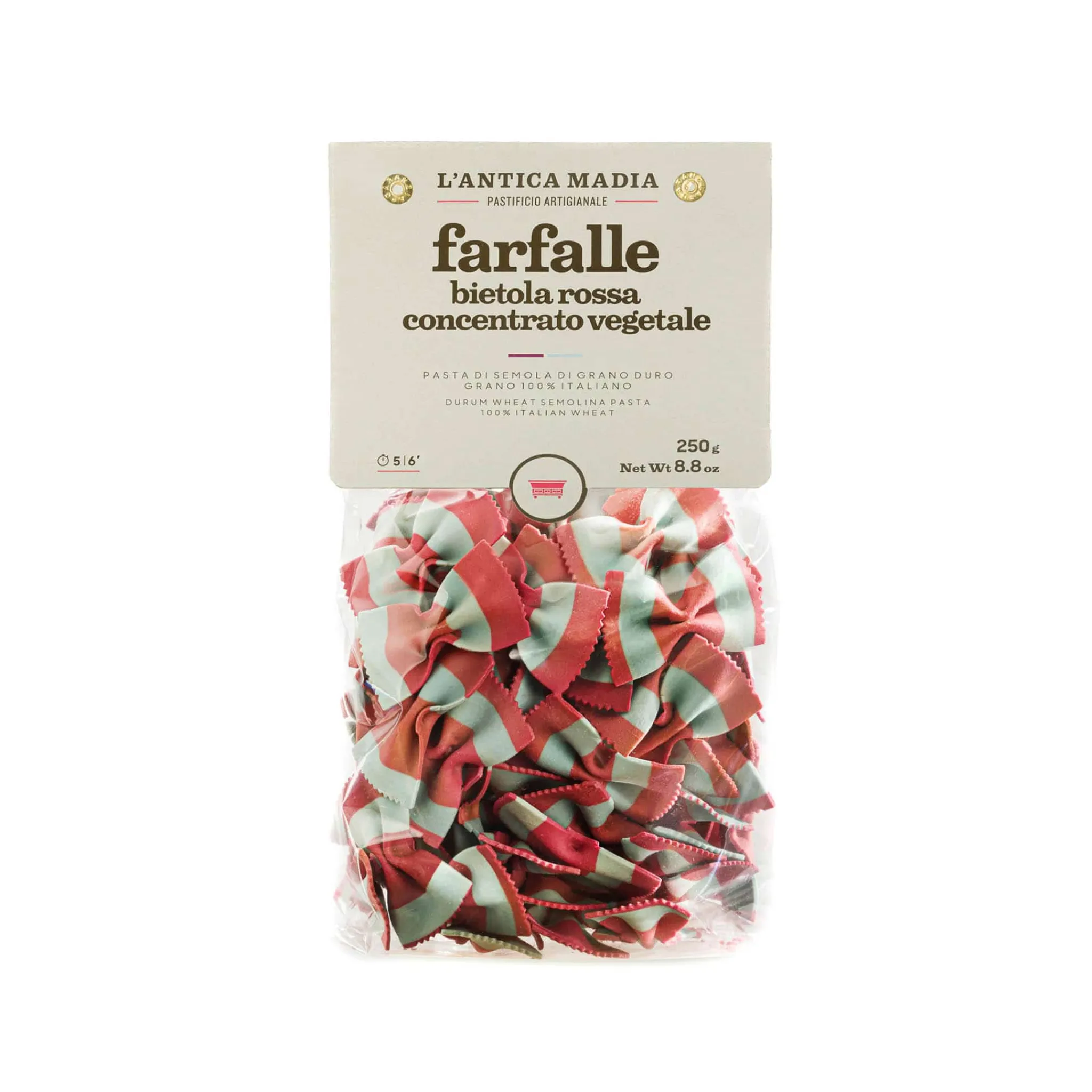 Hot Pasta L'Antica Striped Farfalle with Beetroot, 250g Ingredients Brands|Pasta, Rice & Beans