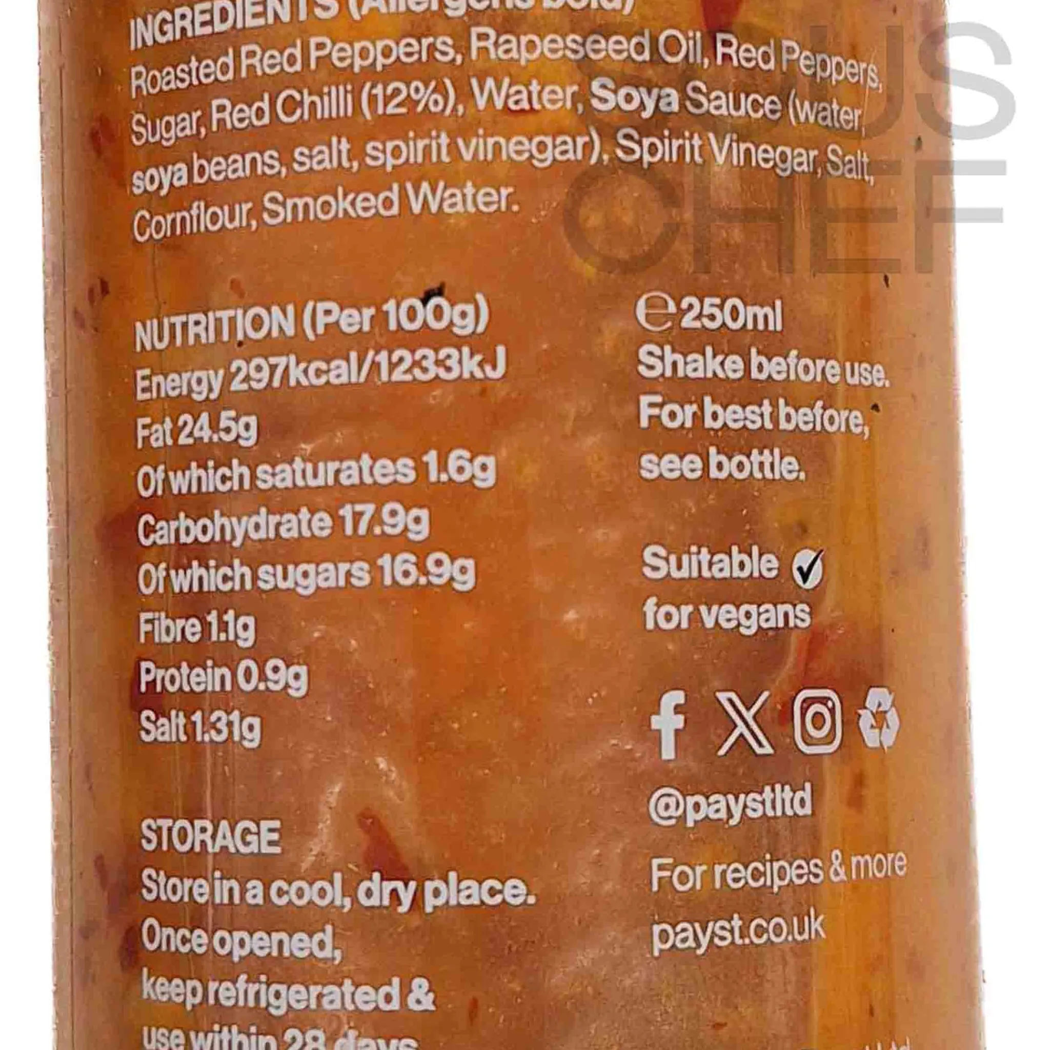 Clearance Burnt Chilli Sauce, 250ml Ingredients Brands|Sauces & Condiments