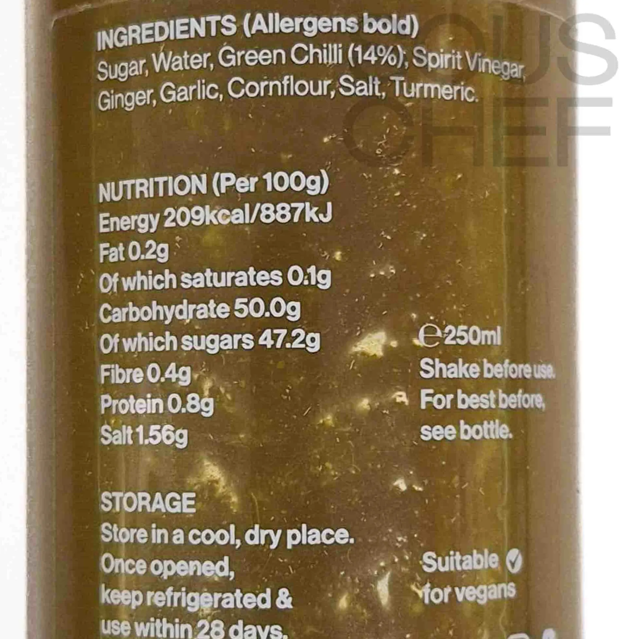 Discount Ginger & Green Sweet Chilli Sauce, 250ml Ingredients Brands|Sauces & Condiments