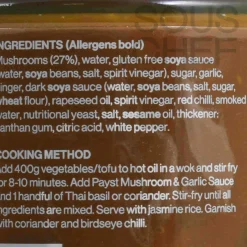Hot Mushroom & Garlic Stir Fry Sauce, 190ml Ingredients Brands|Sauces & Condiments