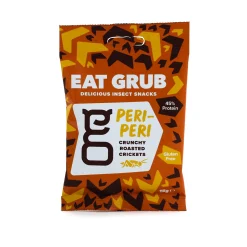 Clearance Peri Peri Crunchy Roasted Crickets, 15g Ingredients Brands|Made In The Uk