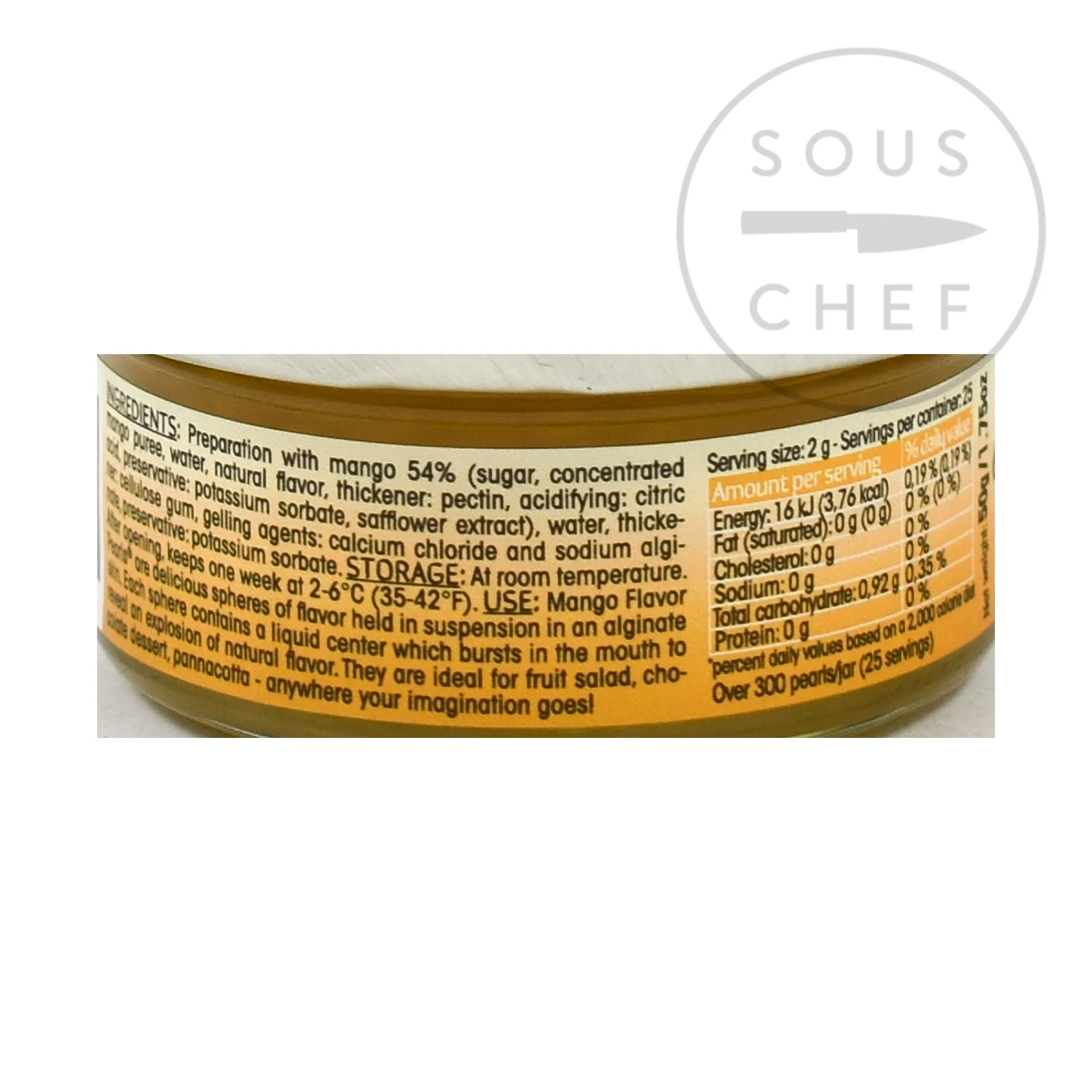 New Perles de Saveurs Mango Flavour Pearls French Ingredients|Baking Ingredients