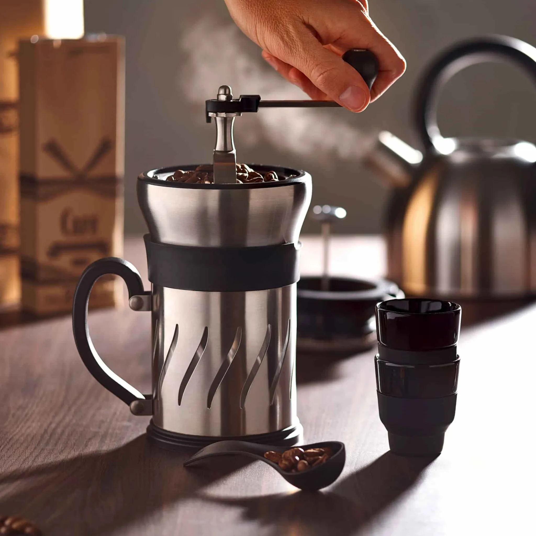 Best Paris Press Coffee Mill and French Press, 15cm Tableware Brands